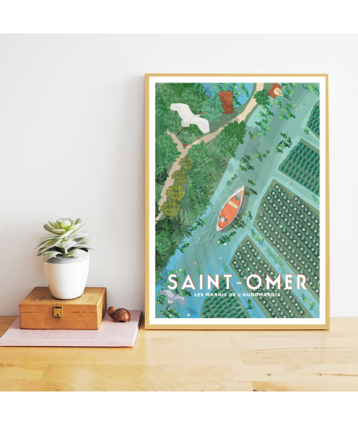 AFFICHE SAINT-OMER - LES MARAIS DE L'AUDOMAROIS de France