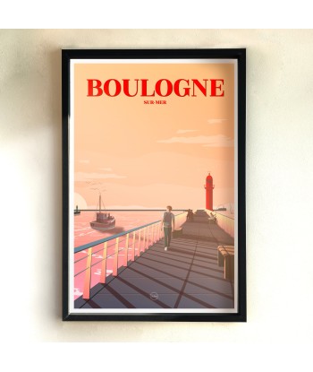 AFFICHE BOULOGNE-SUR-MER - LA JETÉE Toutes les collections ici