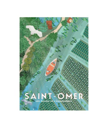 AFFICHE SAINT-OMER - LES MARAIS DE L'AUDOMAROIS de France