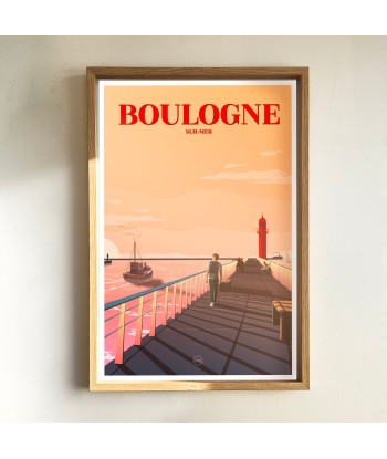 AFFICHE BOULOGNE-SUR-MER - LA JETÉE Toutes les collections ici