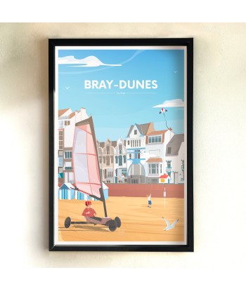 AFFICHE BRAY-DUNES - LA PLAGE 2024