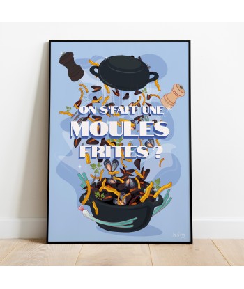 AFFICHE LES MOULES-FRITES du meilleur 