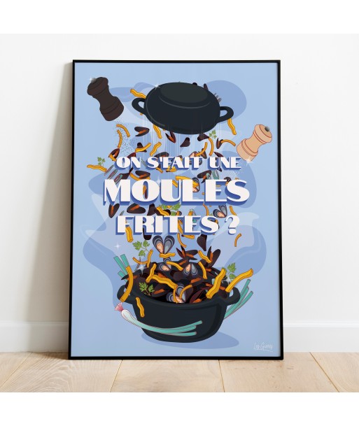 AFFICHE LES MOULES-FRITES du meilleur 