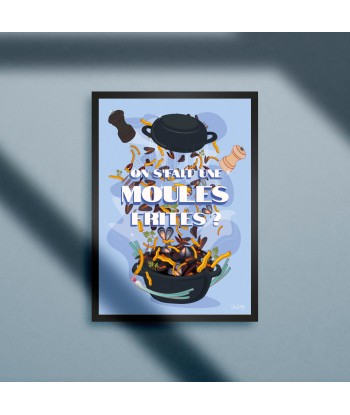 AFFICHE LES MOULES-FRITES du meilleur 