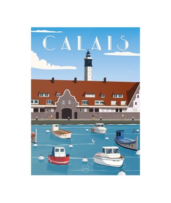 AFFICHE CALAIS - LE BASSIN DU PARADIS rembourrage situé sous