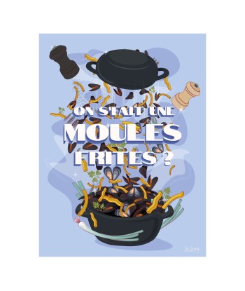 AFFICHE LES MOULES-FRITES du meilleur 