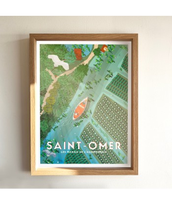 AFFICHE SAINT-OMER - LES MARAIS DE L'AUDOMAROIS de France