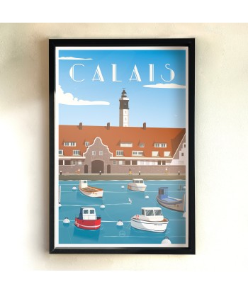 AFFICHE CALAIS - LE BASSIN DU PARADIS rembourrage situé sous