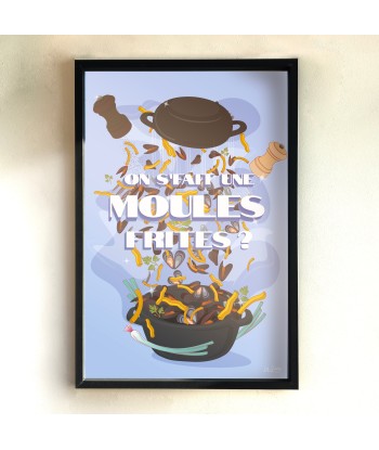 AFFICHE LES MOULES-FRITES du meilleur 