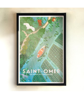 AFFICHE SAINT-OMER - LES MARAIS DE L'AUDOMAROIS de France