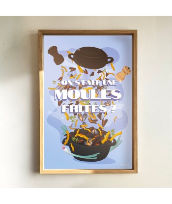 AFFICHE LES MOULES-FRITES du meilleur 