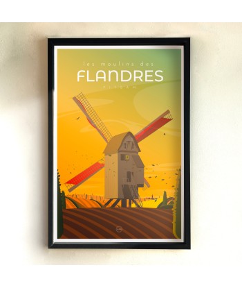 AFFICHE LES MOULINS DES FLANDRES outlet