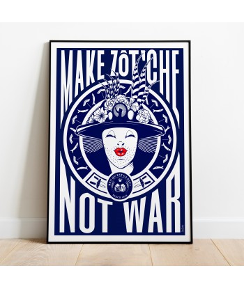 AFFICHE CARNAVAL DE DUNKERQUE - MAKE ZOT'CHE NOT WAR Pour