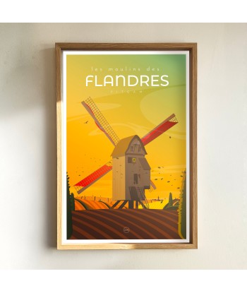 AFFICHE LES MOULINS DES FLANDRES outlet