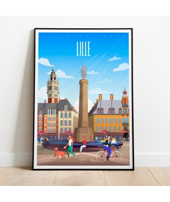 AFFICHE LILLE - LA GRAND'PLACE à prix réduit toute l'année