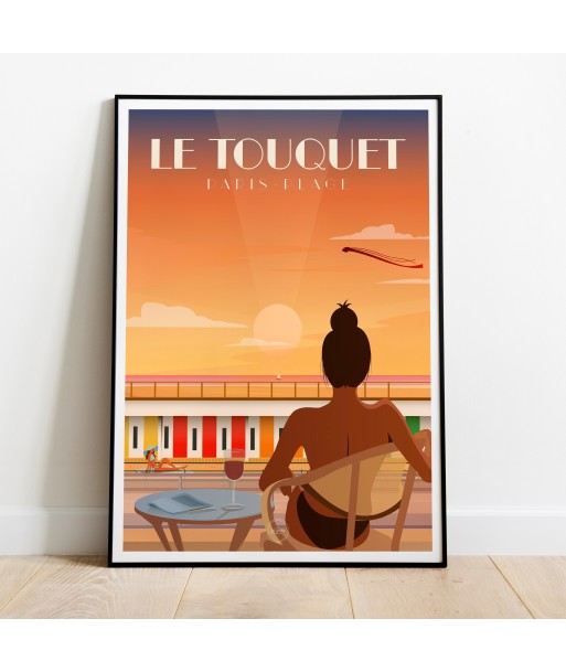 AFFICHE LE TOUQUET - LES CABINES Jusqu'à 80% De Réduction