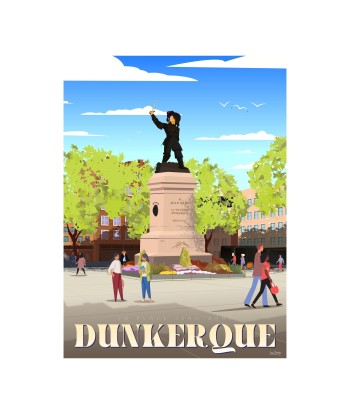 AFFICHE DUNKERQUE - LA PLACE JEAN-BART Economisez 