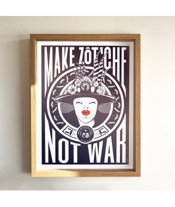 AFFICHE CARNAVAL DE DUNKERQUE - MAKE ZOT'CHE NOT WAR Pour