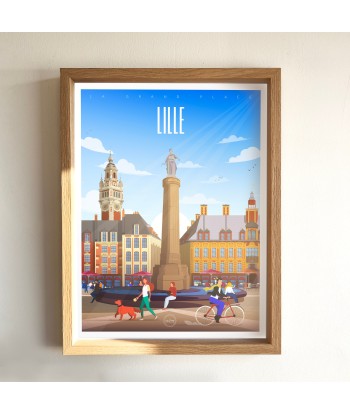 AFFICHE LILLE - LA GRAND'PLACE à prix réduit toute l'année