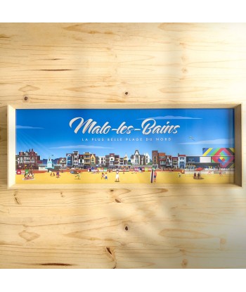 AFFICHE COLLECTOR MALO LES BAINS - LA PLUS BELLE PLAGE DU NORD destockage