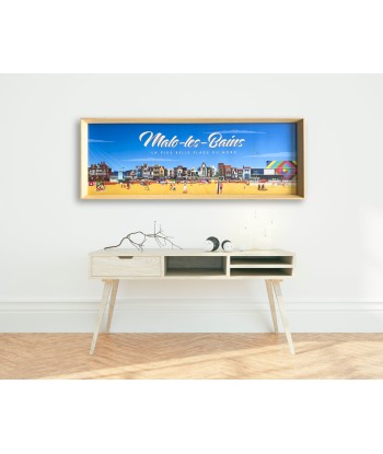 AFFICHE COLLECTOR MALO LES BAINS - LA PLUS BELLE PLAGE DU NORD destockage