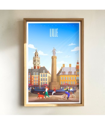 AFFICHE LILLE - LA GRAND'PLACE à prix réduit toute l'année