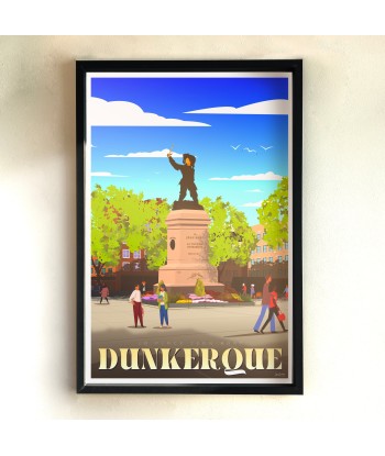 AFFICHE DUNKERQUE - LA PLACE JEAN-BART Economisez 