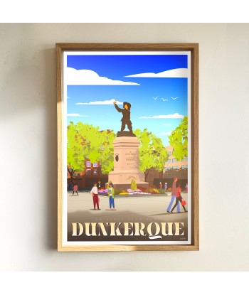 AFFICHE DUNKERQUE - LA PLACE JEAN-BART Economisez 