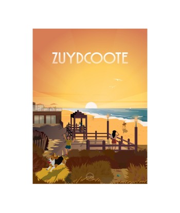 AFFICHE ZUYDCOOTE - LA PLAGE ou a consommer sur place