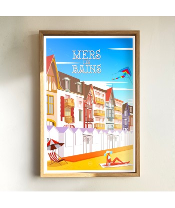 AFFICHE MERS-LES-BAINS - LA PLAGE Comparez et commandez 