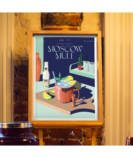 AFFICHE COCKTAIL - MOSCOW MULE la colonne vertébrale