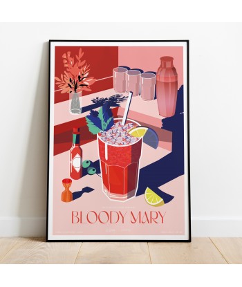 AFFICHE COCKTAIL - BLOODY MARY la colonne vertébrale