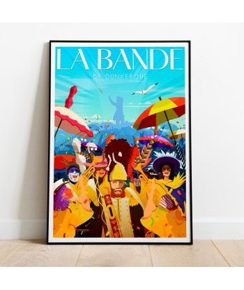 AFFICHE CARNAVAL DE DUNKERQUE - LA BANDE la colonne vertébrale