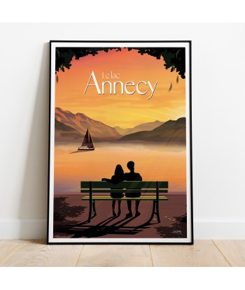 AFFICHE ANNECY - LE LAC les ctes