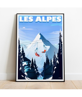 AFFICHE LES ALPES le des métaux précieux