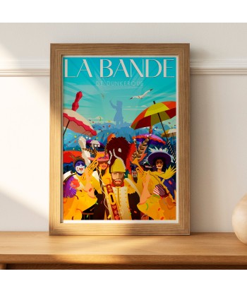 AFFICHE CARNAVAL DE DUNKERQUE - LA BANDE la colonne vertébrale