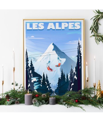 AFFICHE LES ALPES le des métaux précieux