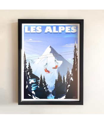 AFFICHE LES ALPES le des métaux précieux