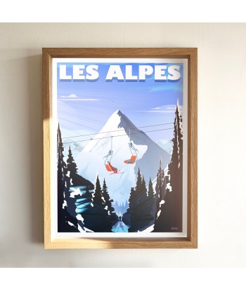 AFFICHE LES ALPES le des métaux précieux