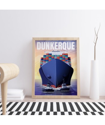 AFFICHE DUNKERQUE - LES REMORQUEURS vente chaude votre 