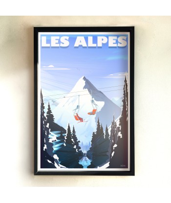 AFFICHE LES ALPES le des métaux précieux