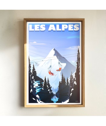 AFFICHE LES ALPES le des métaux précieux