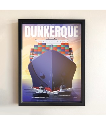 AFFICHE DUNKERQUE - LES REMORQUEURS vente chaude votre 