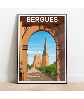 AFFICHE BERGUES - TOURS CARRÉE & POINTUE de la marque