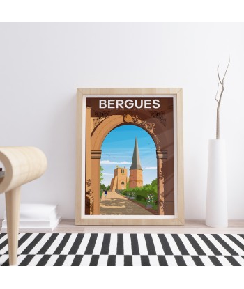 AFFICHE BERGUES - TOURS CARRÉE & POINTUE de la marque