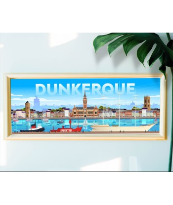 AFFICHE COLLECTOR DUNKERQUE - PANORAMIQUE les muscles