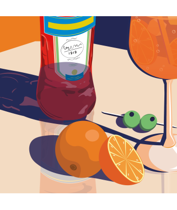 AFFICHE COCKTAIL - SPRITZ france