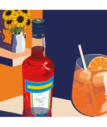 AFFICHE COCKTAIL - SPRITZ france