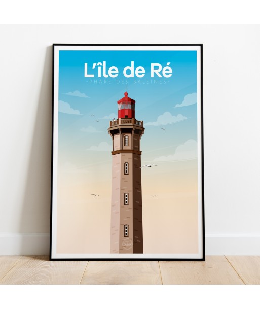 AFFICHE ILE DE RÉ - LE PHARE DES BALEINES en ligne