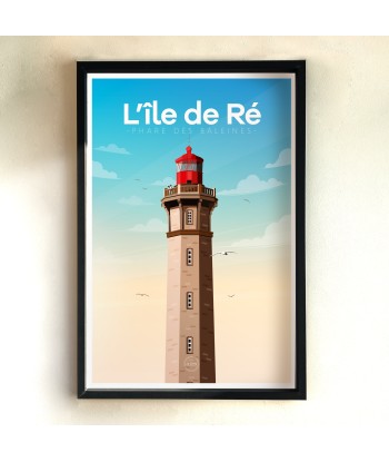 AFFICHE ILE DE RÉ - LE PHARE DES BALEINES en ligne